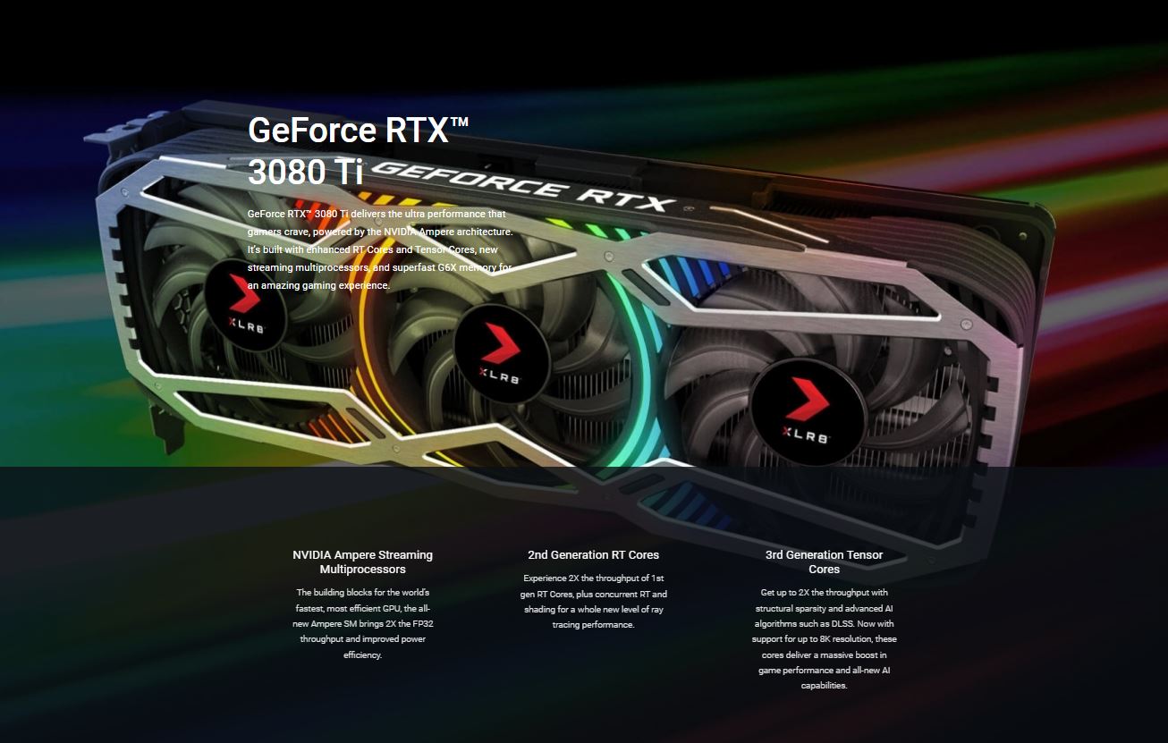 PNY GeForce RTX 3080 Ti 12GB RGB XLR8 Graphics Card